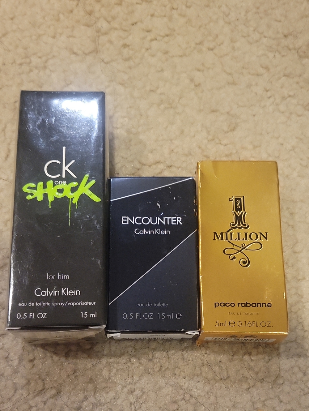 Calvin Klein & Paco Rabanne Men's Fragrance Set - Black & Gold